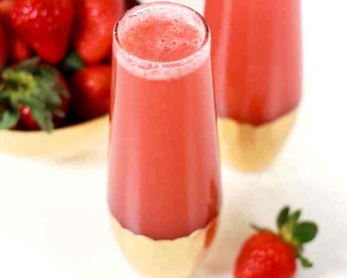 Strawberry peach juice